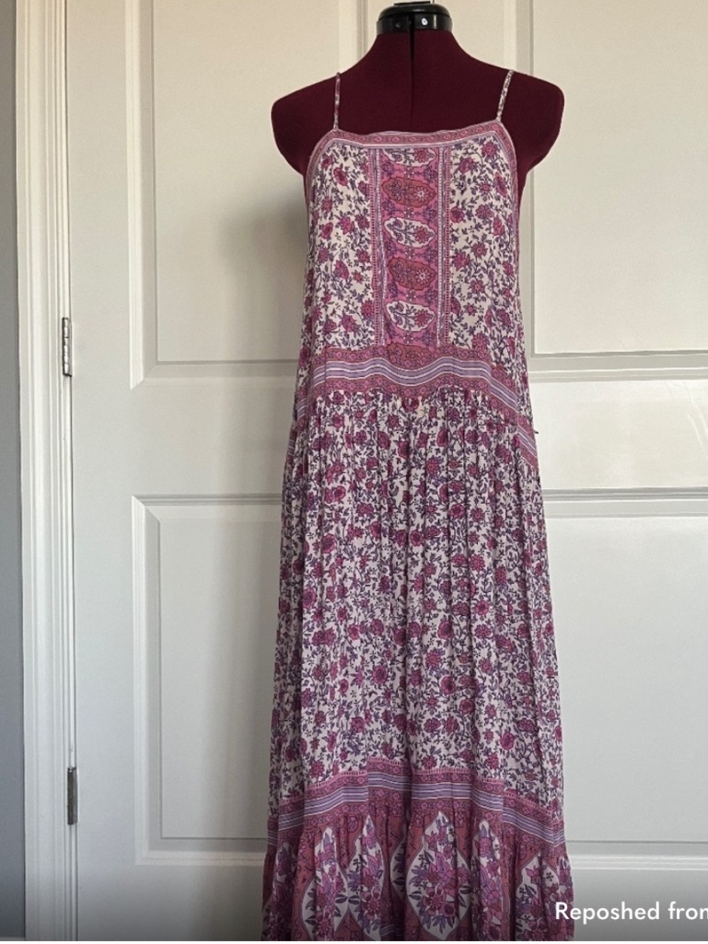 Spell Maxi Dress in Mauve Pink